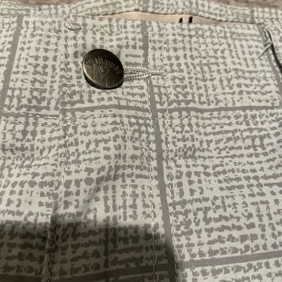 Callaway Plaid Graphic Golf Shorts Gray Size 34 - Picture 2 of 5
